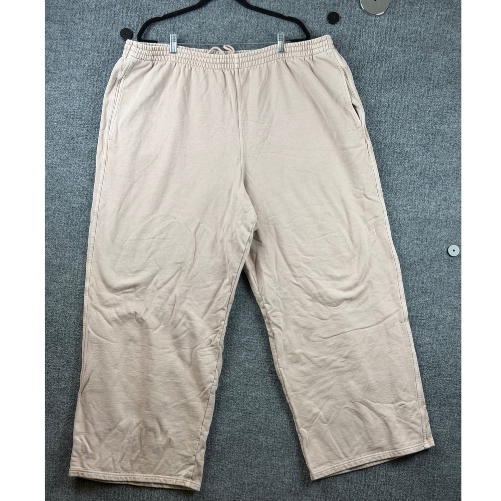SKIMS Boyfriend Fleece Baggy Sweatpants Heavy Ecru Bone Wide Leg Plus 3X